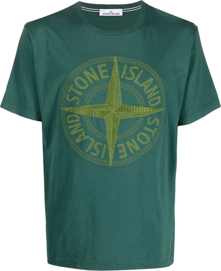 logo-embroidered short-sleeved T-shirt