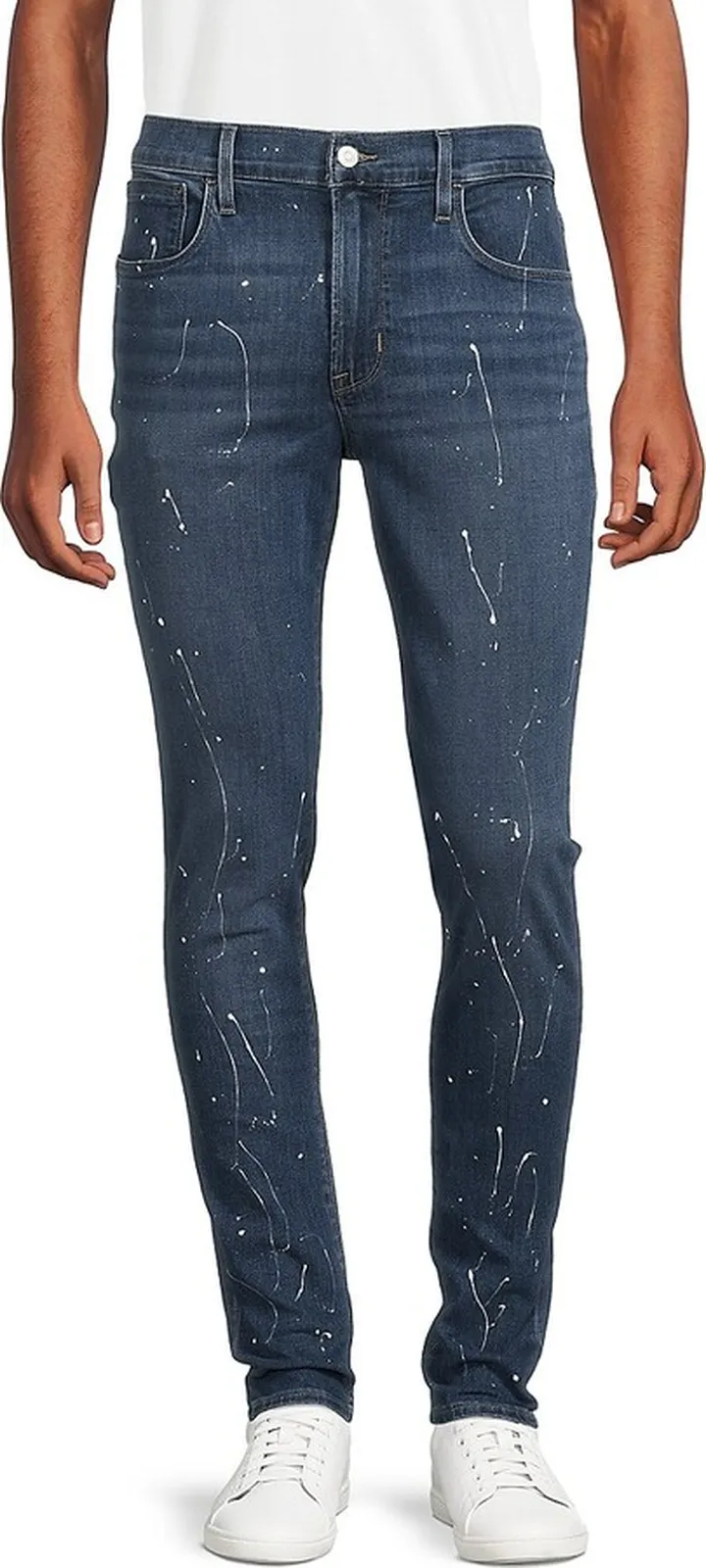 Zane Paint Splattered Skinny Fit Jeans