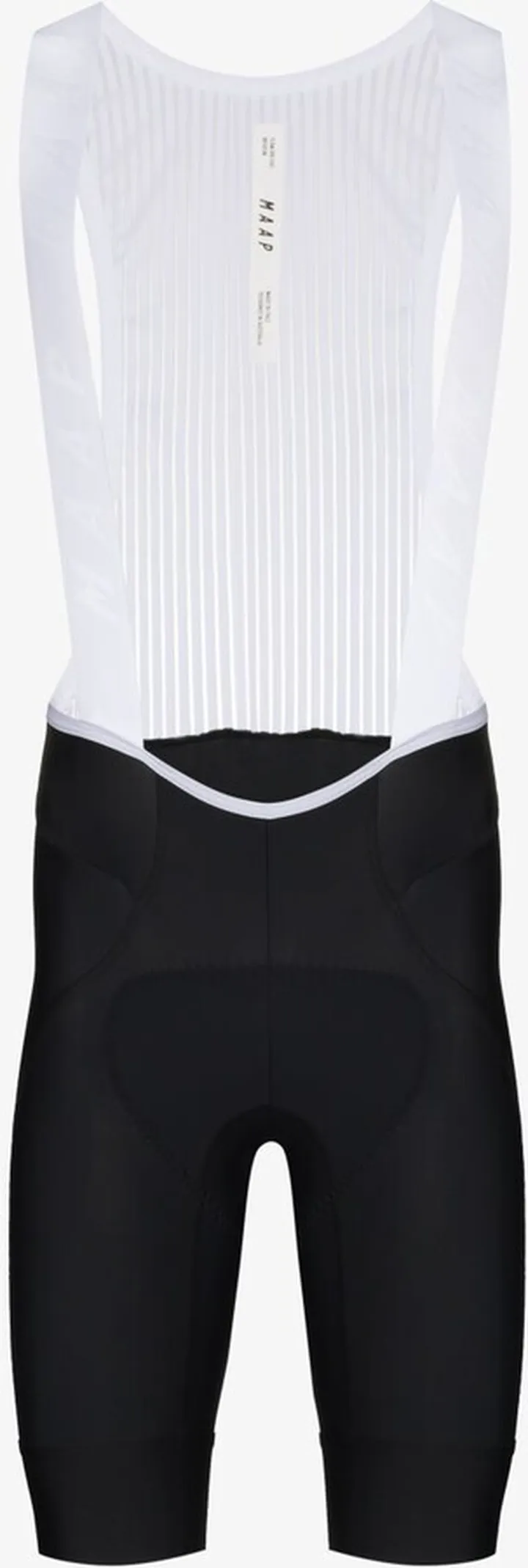Black And White Team Evo Cycling Bib Shorts