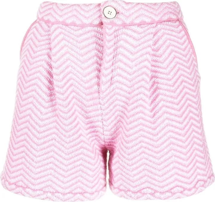 Chevron-Knit Shorts
