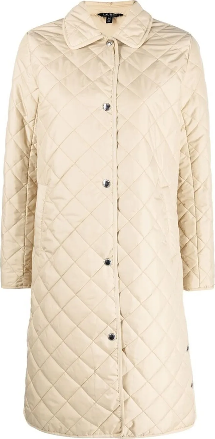 Quilted Single-Breasted Coat