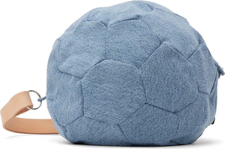 Bless Blue Football Denim Bag