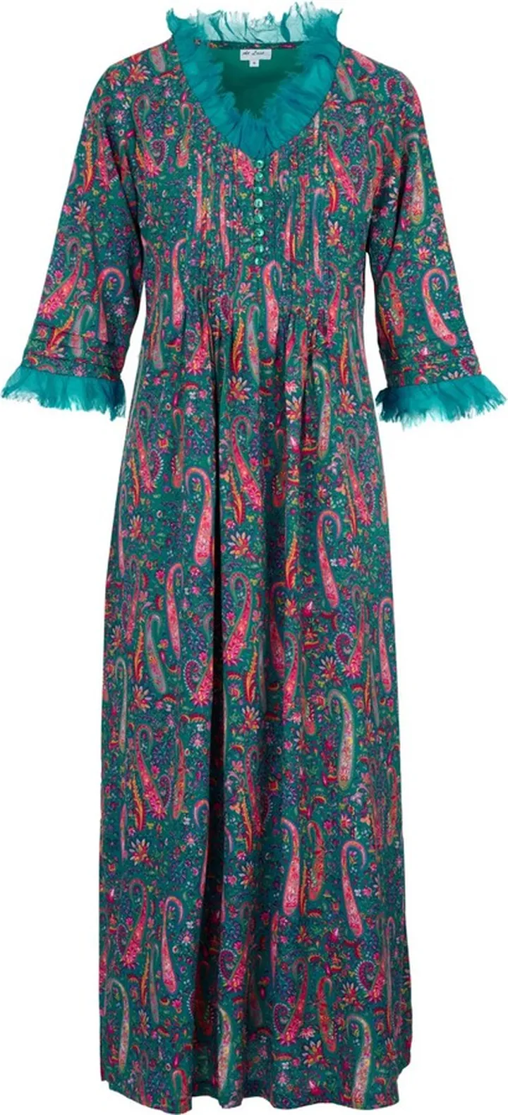 At Last... - Lola Dress In Peacock Paisley