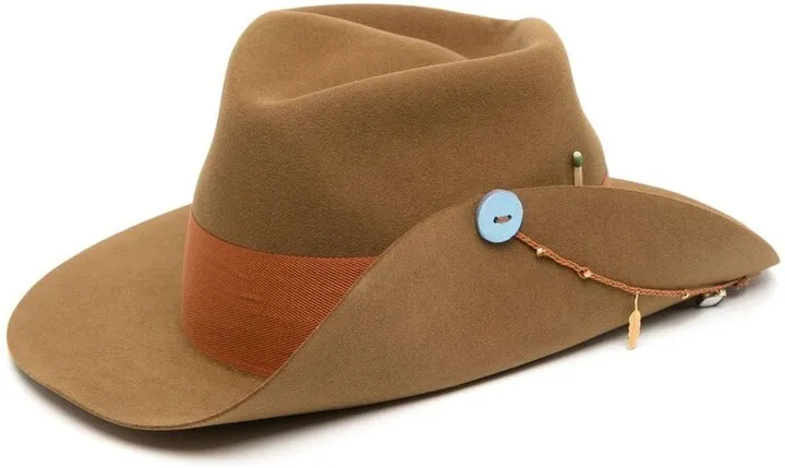 Suede Western-Style Hat