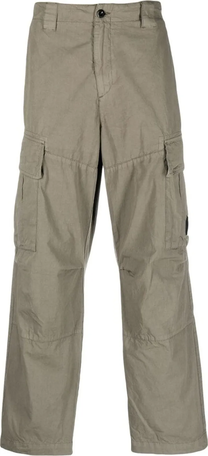 Multiple-Pocket Straight-Leg Trousers