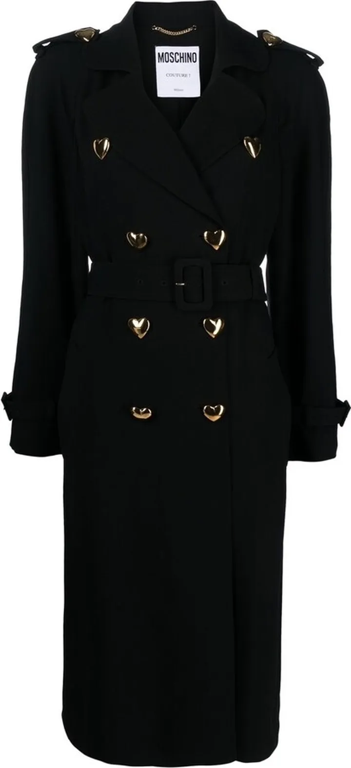 Double-Breasted Belted Coat