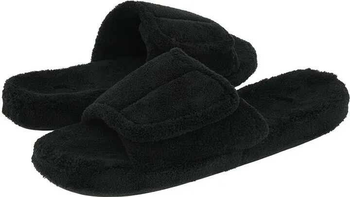 Acorn Spa Slide (Black) Men's Slippers