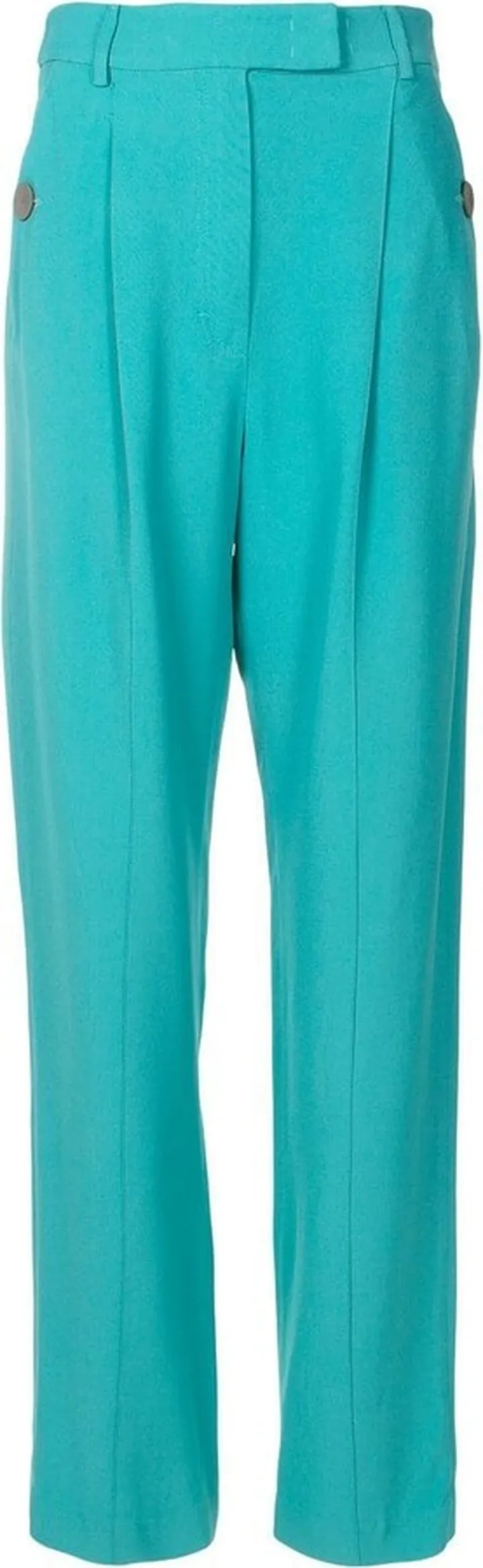 Window Crepe high-waisted trousers