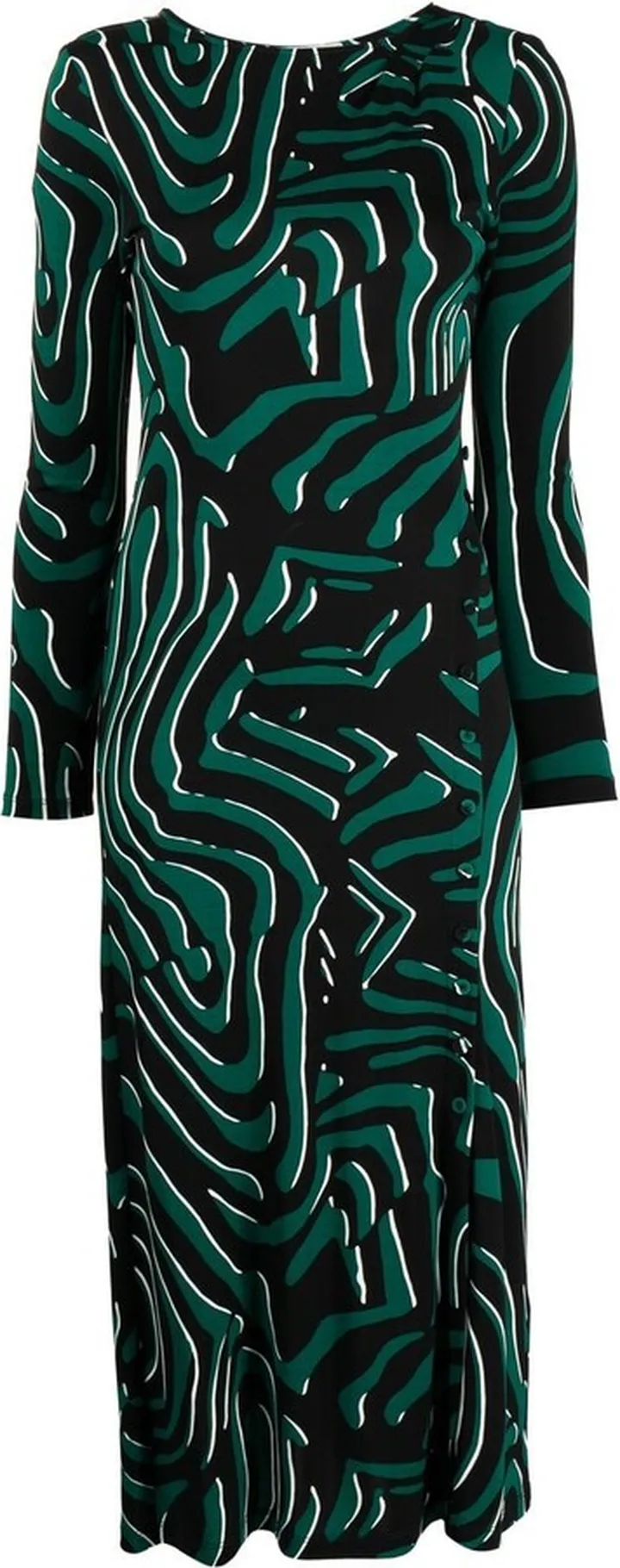 Lugosi swirl-print midi dress