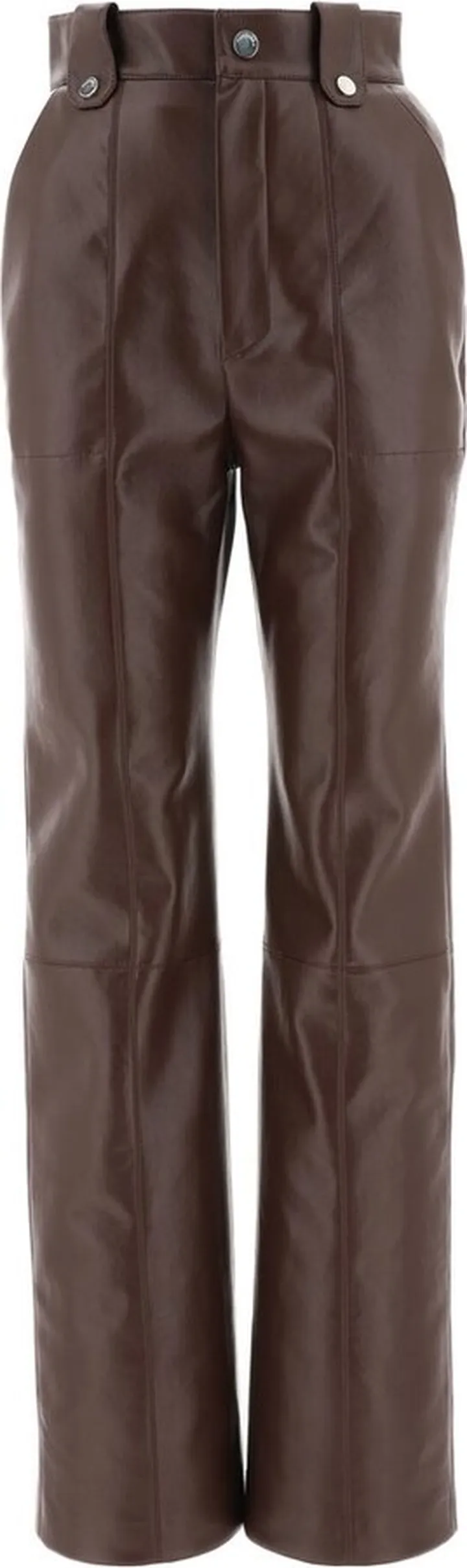 Nanushka Zelda Straight Leg High-Rise Pants