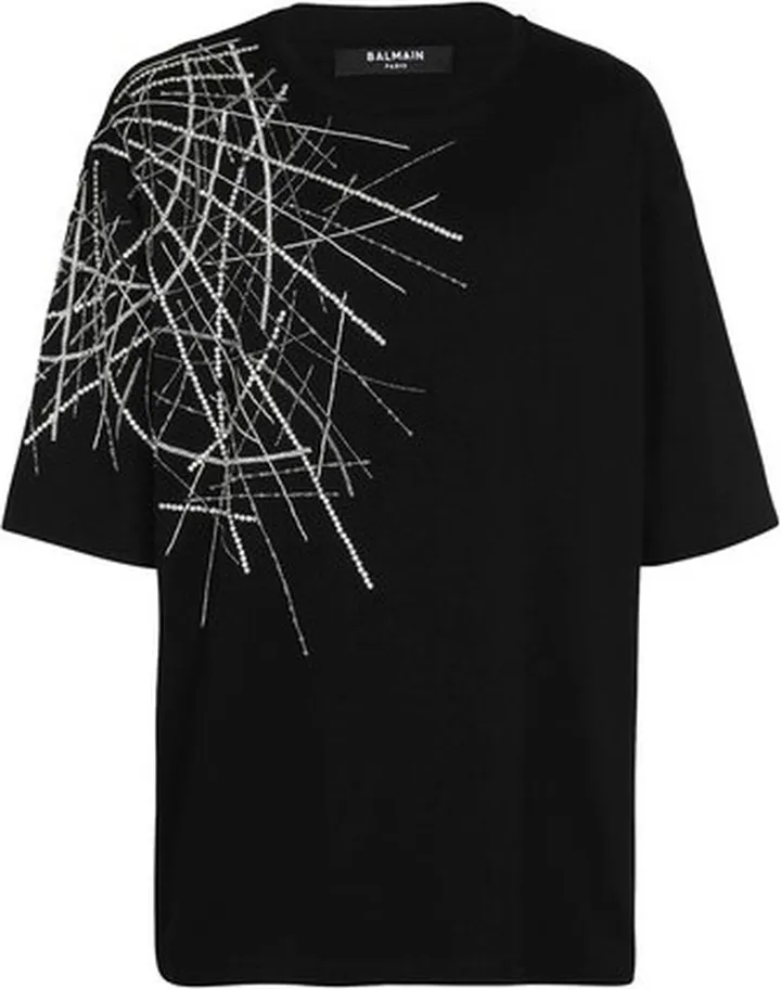 Embroidered jersey T-shirt
