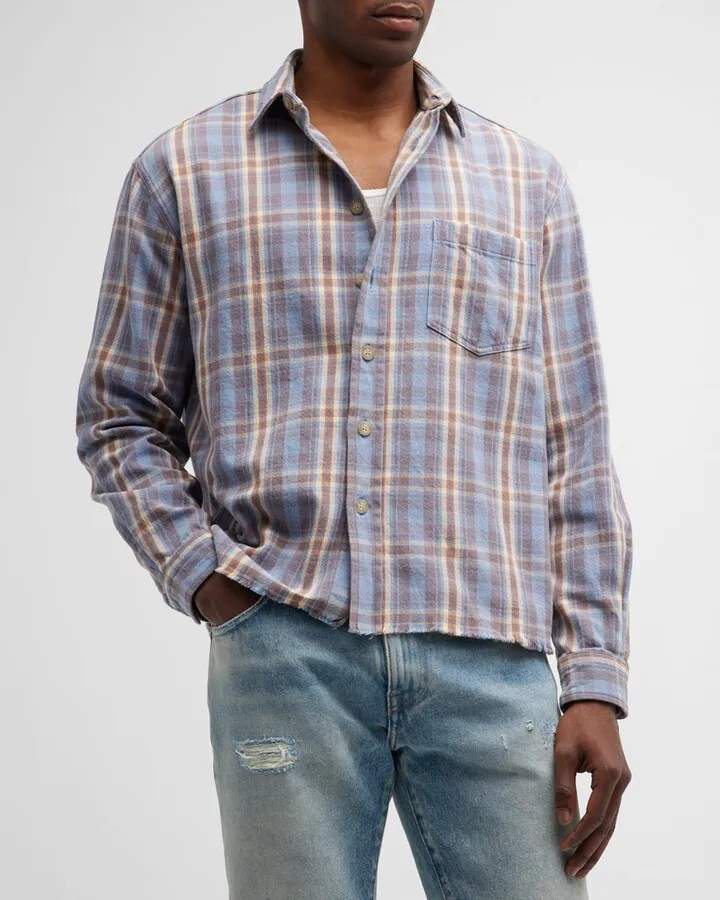 Men's Hemi Oversized Plaid Sport Shirt