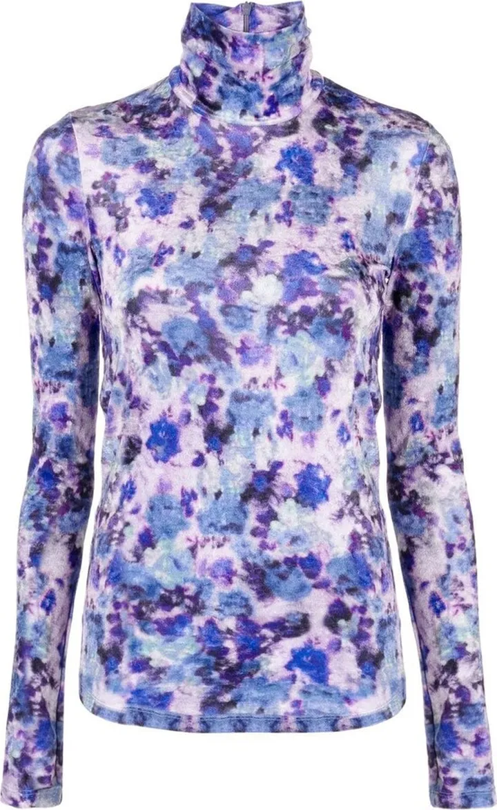 Giloyela floral turtle neck top