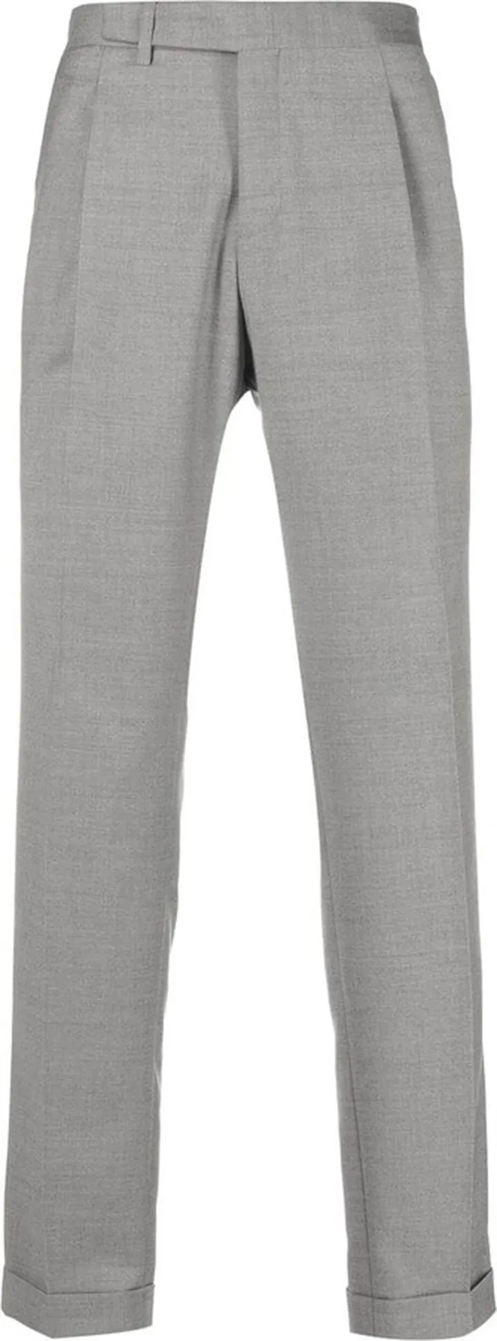 Virgin-Wool Tapered-Trousers