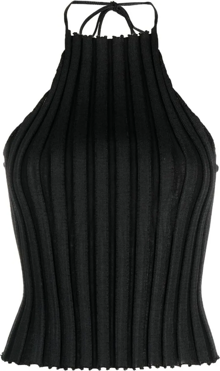 Halterneck Knitted Top