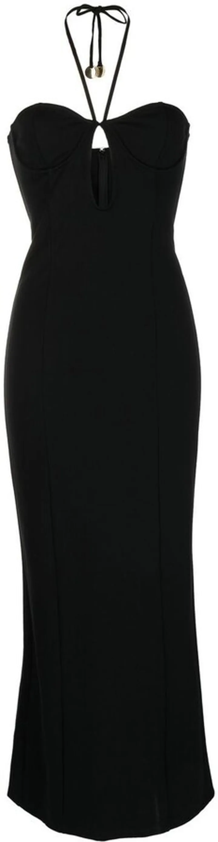 Halterneck Cutout-Detail Dress