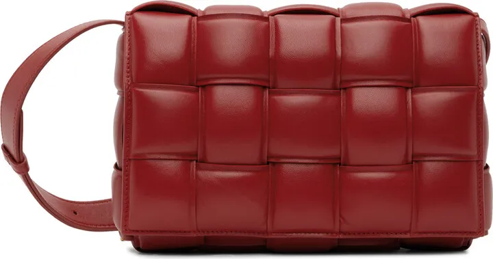 Bottega Veneta Red Small Padded Cassette Bag