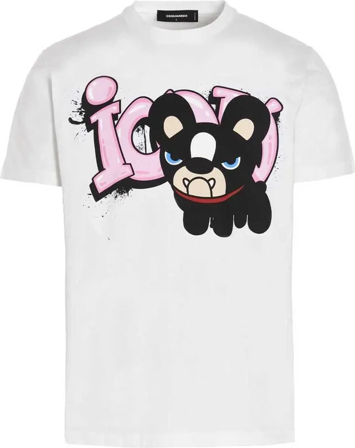 Dsquared2 Icon Hilde Printed Crewneck T-Shirt