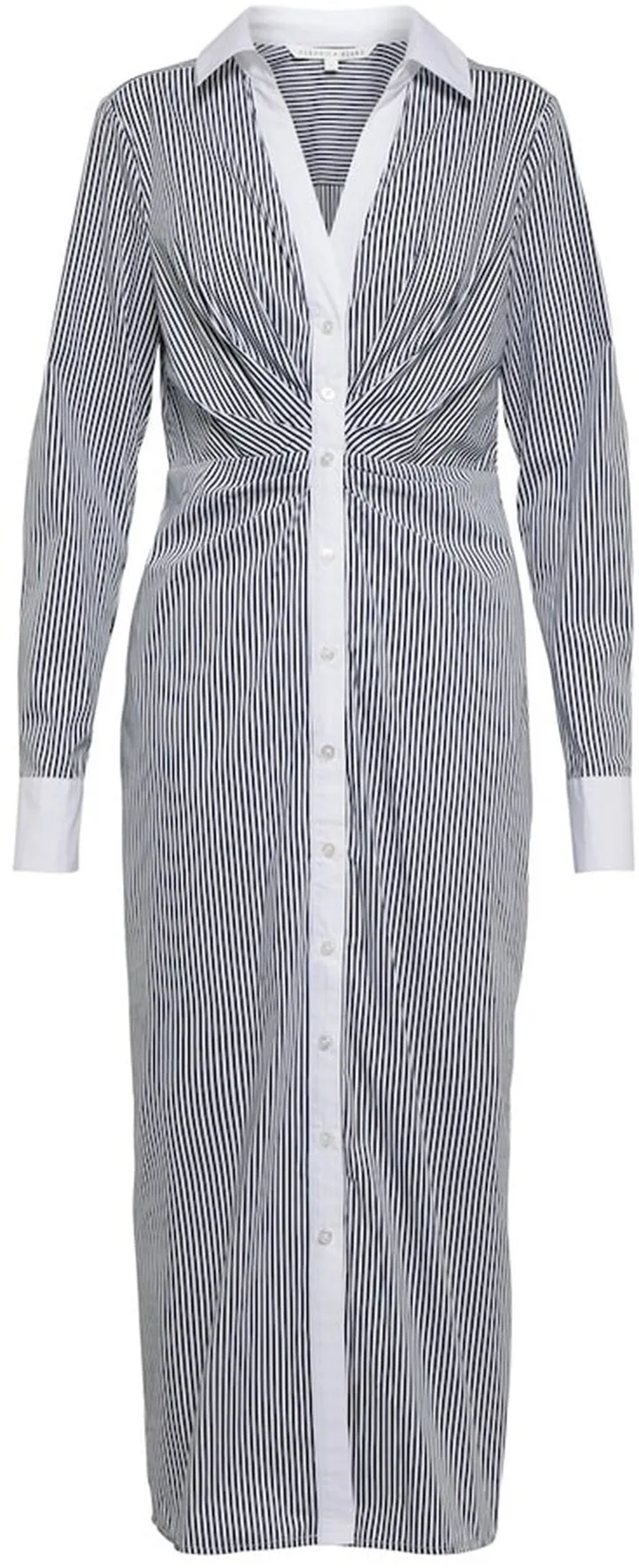 Cita pinstripe cotton-blend dress