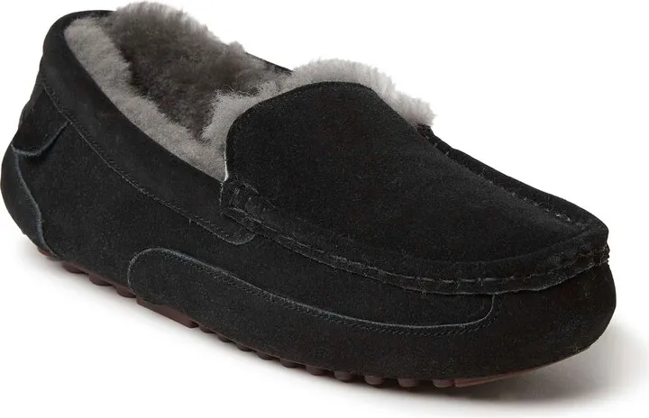 Fireside By Dearfoams Men's Melbourne Genuine Shearling Moccasin