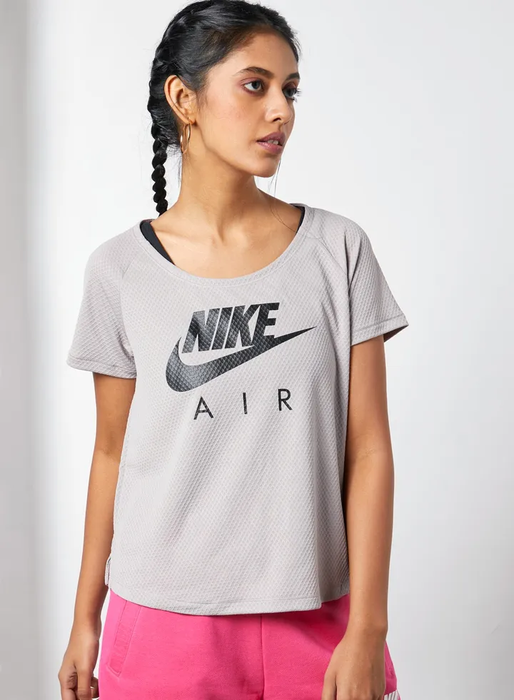 Short Sleeve Air Mesh T-Shirt Pumice/Black