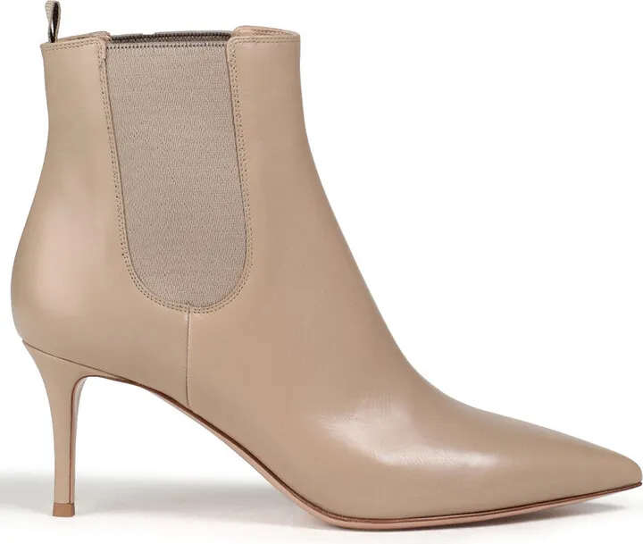 Leather ankle boots