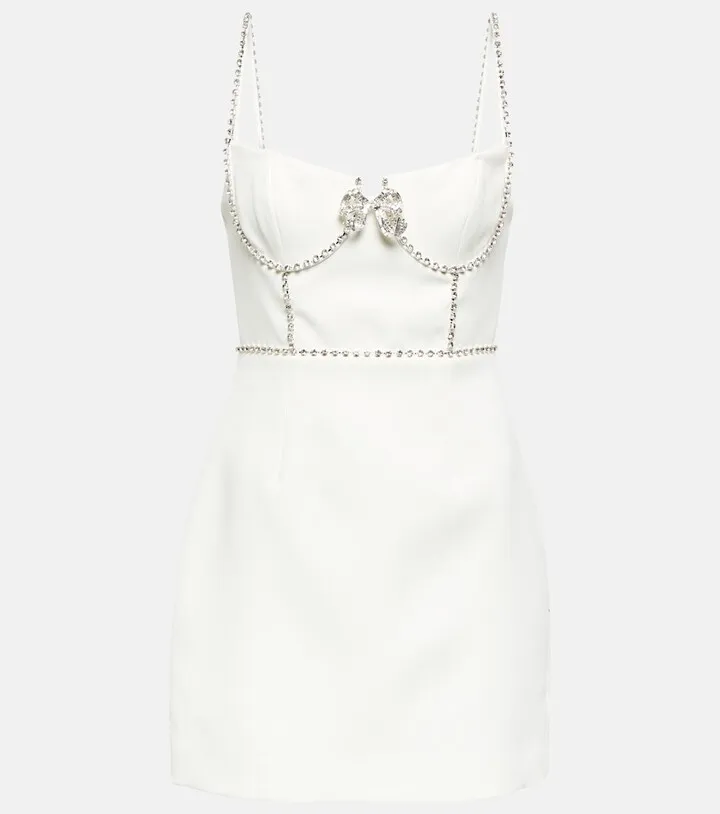 Crystal-embellished minidress