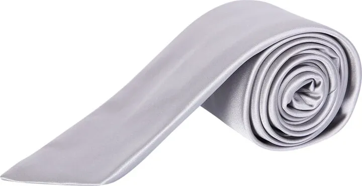 Grey Silk Tie
