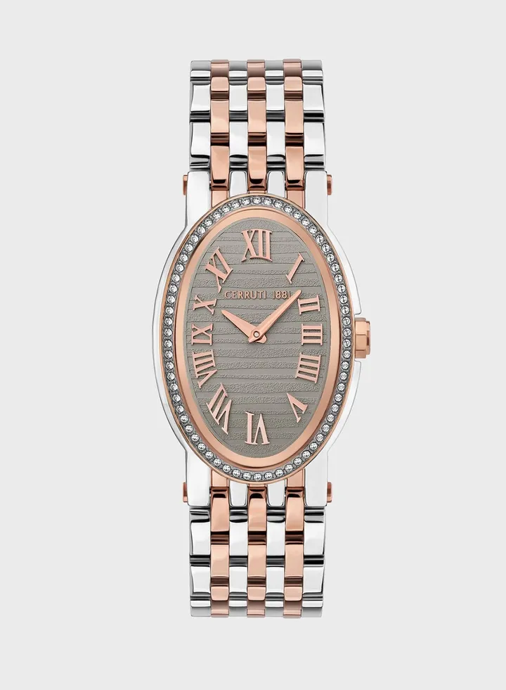 Steel Strap Analog Watch