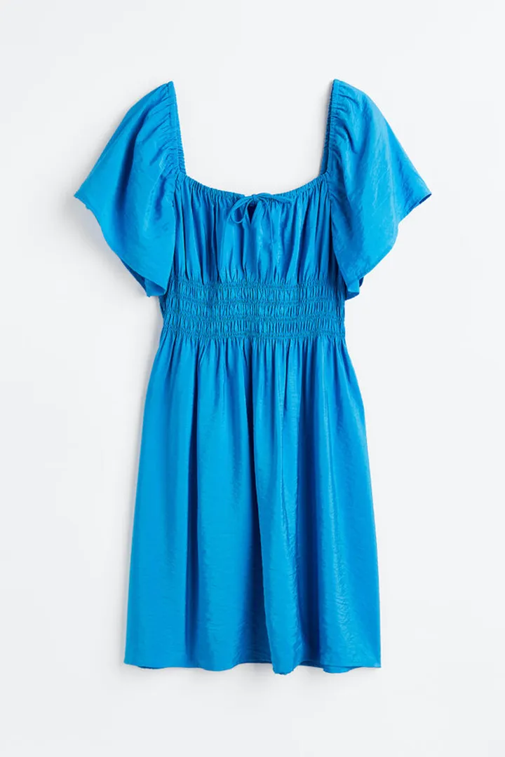 Smocked-waist Dress