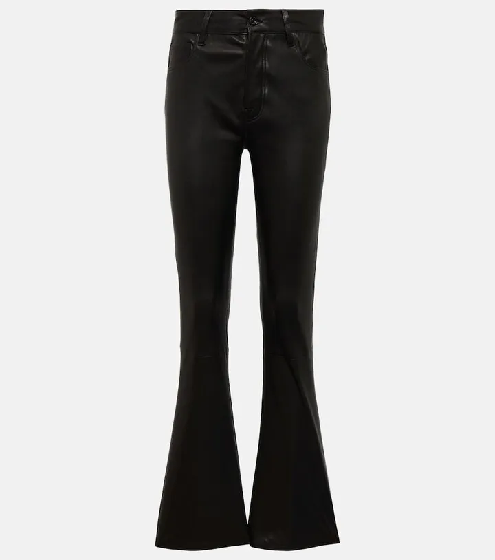 Bootcut Tailorless leather pants