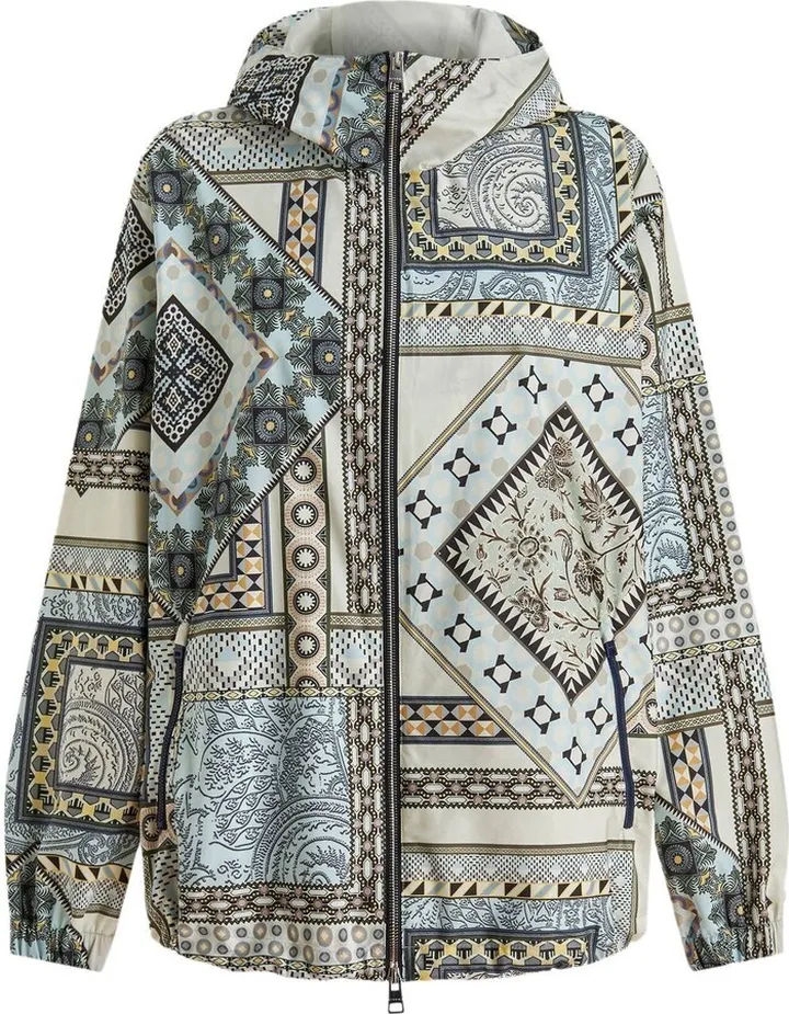 Graphic-Print Hooded Jacket