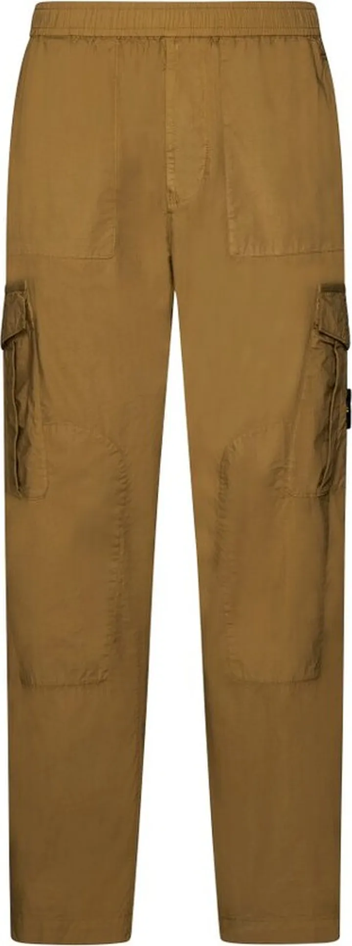 Stone Island Logo-Patch Straight-Leg Cargo Trousers