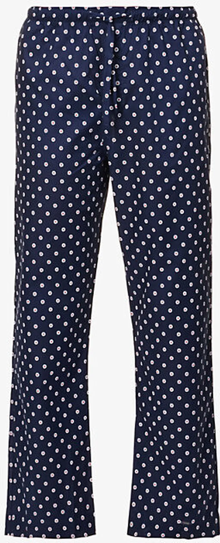Mens Blue Nelson Graphic-print Cotton Pyjama Bottoms Xxl