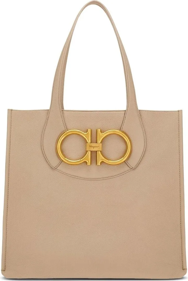 Gancini-plaque tote bag