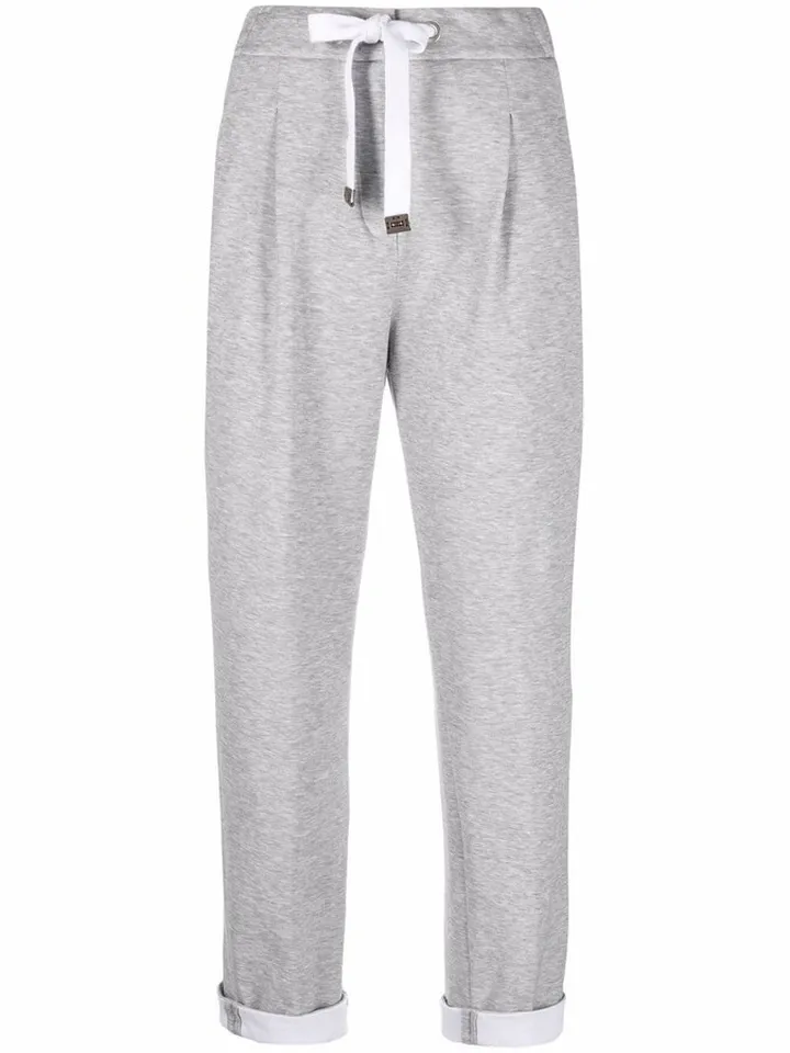Drawstring Cropped Trousers