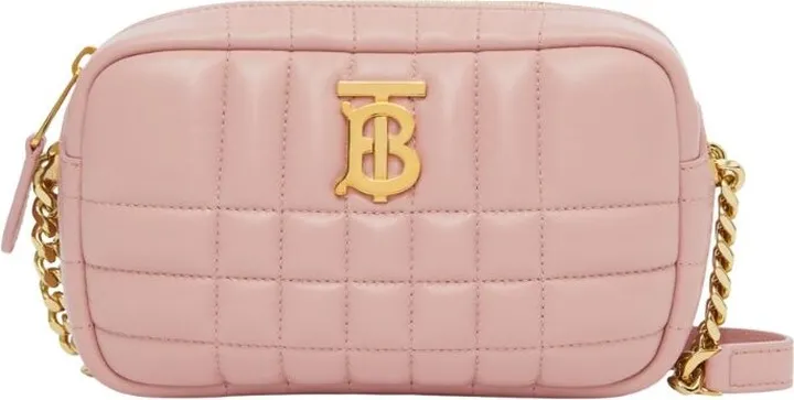 Burberry Mini Leather Quilted Lola Camera Bag