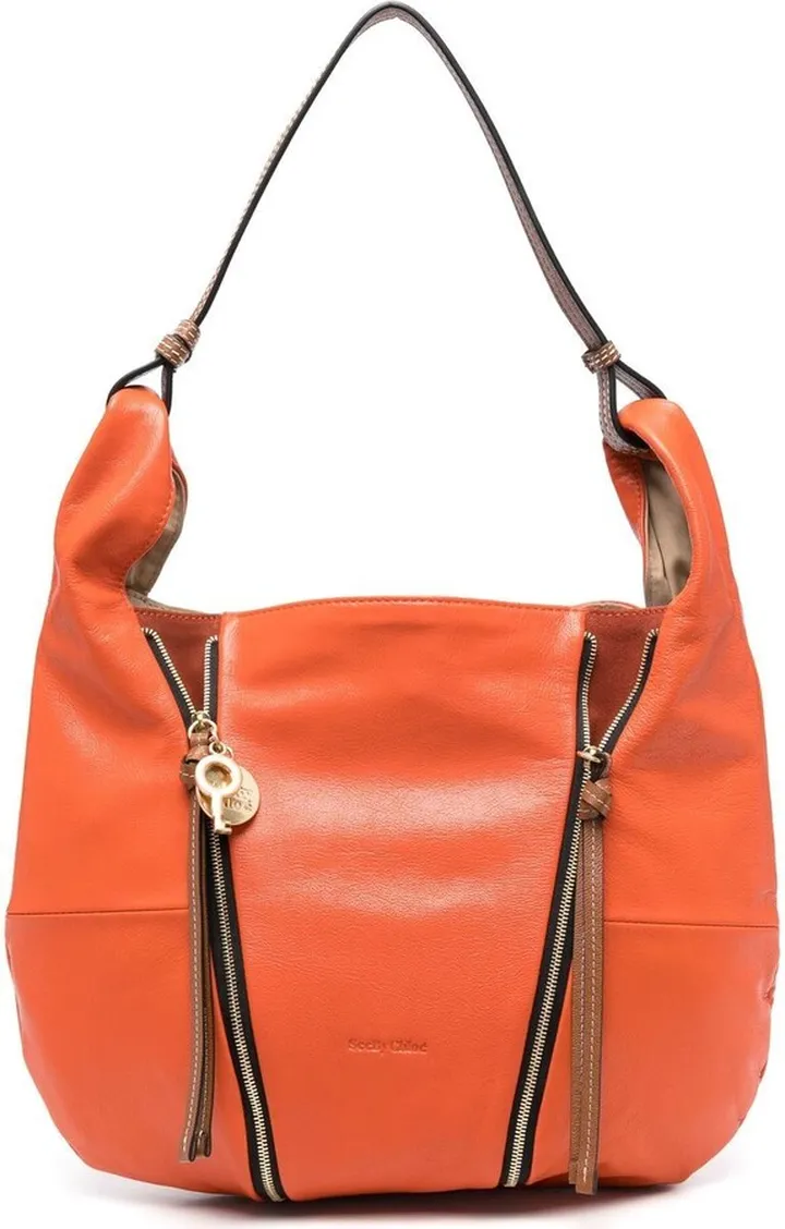 Indra leather shoulder bag