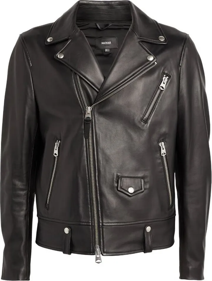 Mackage Hooded Leather Jacket