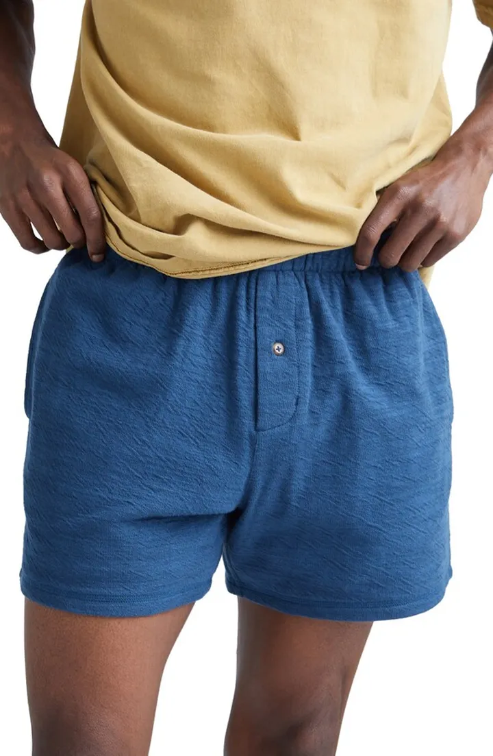 Thermal Slub Cotton Lounge Shorts