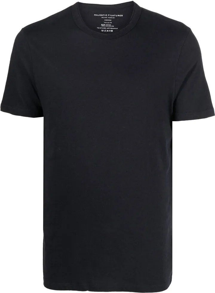 cotton-cashmere short-sleeve T-shirt