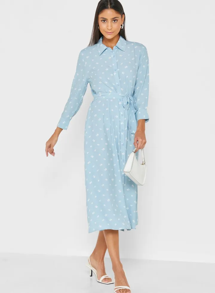 Knitted Shirt Dress