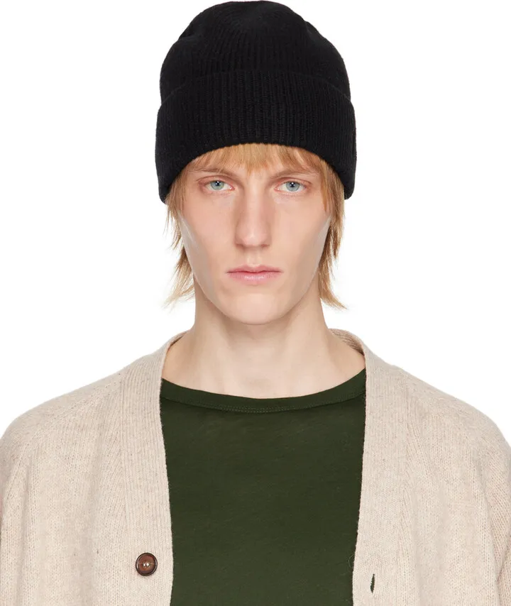 Polo Ralph Lauren Black Signature Cuff Beanie