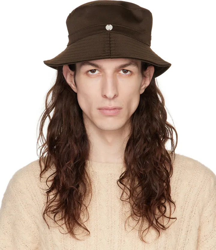 Our Legacy Brown Quilted Brim Bucket Hat