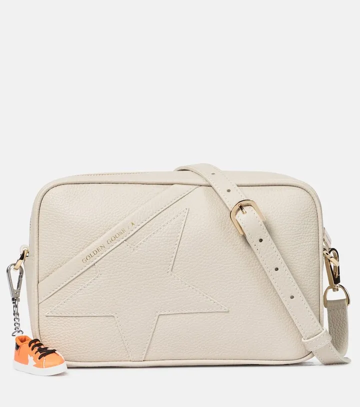 Star leather shoulder bag