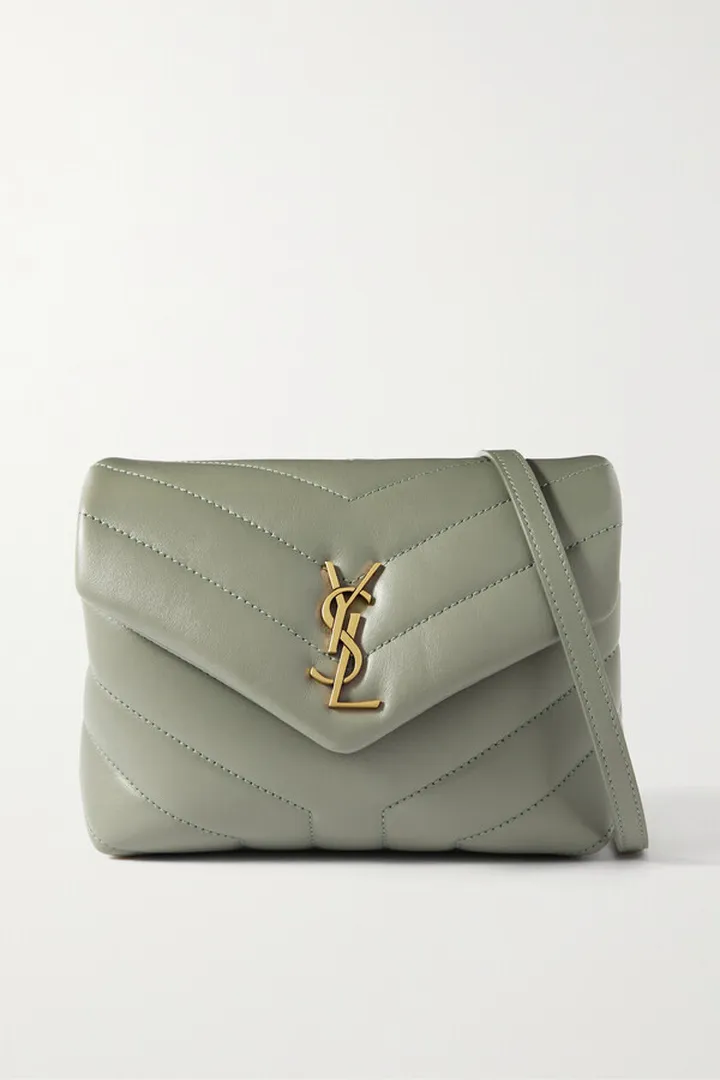 SAINT LAURENT - Loulou Toy Quilted Leather Shoulder Bag - Green