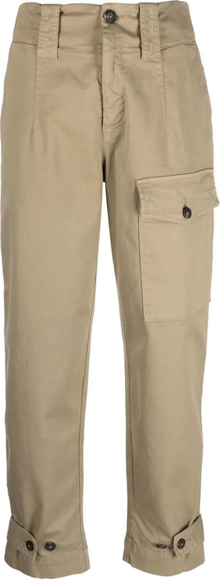 Straight-Leg Cropped Trousers