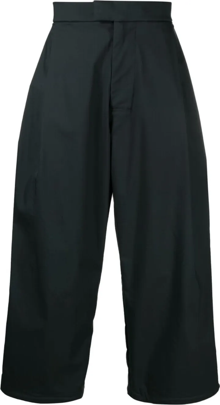 Wide-Leg Pleated Trousers