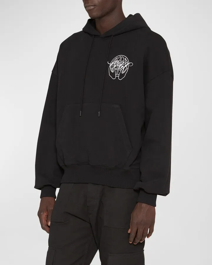 Men's Hand Arrow Terry Hoodie