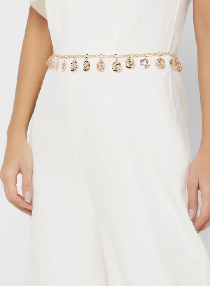Circular Charm Chain Belt